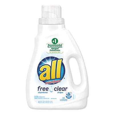 All LIQUID LAUNDRY DETERGENT FREE CLEAR FOR SENSITIVE SKIN, 46.5 OZ BOTTLE, 6/CARTON (46155CT)