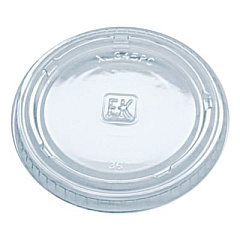 Fabri-Kal Portion Cup Lids, Fits 3.25 oz to 5.5 oz Portion Cups, Plastic, Clear, 2,500/Carton (XL345PC)
