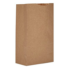 Ross & Wallace Paper Products Grocery Paper Bags, 3# Size, Extra-Heavy-Duty, 50# Basis Weight, 4.74" x 2.91" x 8.66", Kraft, 500/Bundle (GX3500)