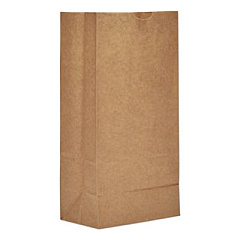 Ross & Wallace Paper Products Grocery Paper Bags, 8# Size, 35# Basis Weight, 6" x 3.88" x 12.5", Kraft, 2,000/Bundle (GK8)