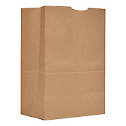 Ross & Wallace Paper Products Grocery Paper Bags, 1/6 BBL Size, 57# Basis Weight, 12" x 7" x 17", Kraft, 500/Bundle (SK1657)