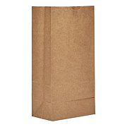 Ross & Wallace Paper Products Grocery Paper Bags, 8# Size, Heavy-Duty, 50# Basis Weight, 6" x 3.88" x 12.5", Kraft, 500/Bundle (GH8500)