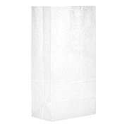 General GROCERY PAPER BAGS, 35 LBS CAPACITY, #5, 5.25"W X 3.44"D X 10.94"H, WHITE, 500 BAGS (GW5500)