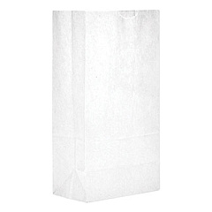 General GROCERY PAPER BAGS, 35 LBS CAPACITY, #5, 5.25"W X 3.44"D X 10.94"H, WHITE, 500 BAGS (GW5500)