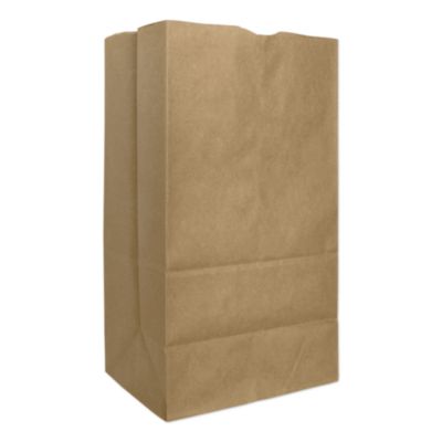 Ross & Wallace Paper Products Grocery Paper Bags, 25# Squat Size, Extra-Heavy-Duty, 60# Basis Weight, 8.25" x 5.25" x 16.13", Kraft, 500/Bundle (GX2560S)