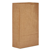 Ross & Wallace Paper Products Grocery Paper Bags, 6# Size, 35# Basis Weight, 5.88" x 3.63" x 11", Kraft, 2,000/Bundle (GK6)