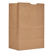 Ross & Wallace Paper Products Grocery Paper Bags, 1/6 BBL Size, Heavy-Duty, 52# Basis Weight, 12" x 7" x 17", Kraft, 500/Bundle (SK1652)
