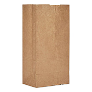 Ross & Wallace Paper Products Grocery Paper Bags, 4# Size, Extra-Heavy-Duty, 50# Basis Weight, 5" x 3.13" x 9.88", Kraft, 500/Bundle (GX4500)