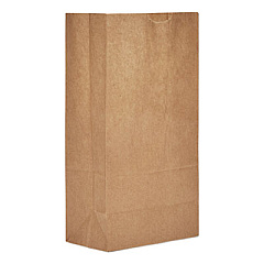 General Grocery Paper Bags, 30 lbs Capacity, #5, 5.25"w x 3.44"d x 10.94"h, Kraft, 3,000 Bags (GK5)