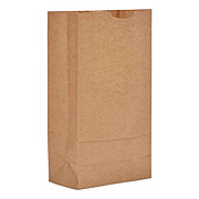 Ross & Wallace Paper Products Grocery Paper Bags, 10# Size, Extra-Heavy-Duty, 60# Basis Weight, 7" x 4.38" x 13.75", Kraft, 500/Bundle (GX10500)