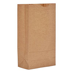 Ross & Wallace Paper Products Grocery Paper Bags, 10# Size, Extra-Heavy-Duty, 60# Basis Weight, 7" x 4.38" x 13.75", Kraft, 500/Bundle (GX10500)