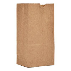 Ross & Wallace Paper Products Grocery Paper Bags, 1# Size, 30# Basis Weight, 3.5" x 2.25" x 6.63", Kraft, 500/Bundle (GK1500)