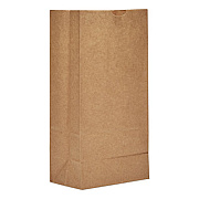 Ross & Wallace Paper Products Grocery Paper Bags, 8# Size, Extra-Heavy-Duty, 60# Basis Weight, 6" x 3.88" x 12.5", Kraft, 500/Bundle (GX8500)