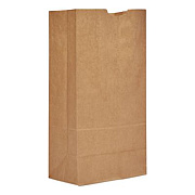 Ross & Wallace Paper Products Grocery Paper Bags, 20# Size, Extra-Heavy-Duty, 60# Basis Weight, 8.25" x 5.25" x 16.13", Kraft, 500/Bundle (GX2060)