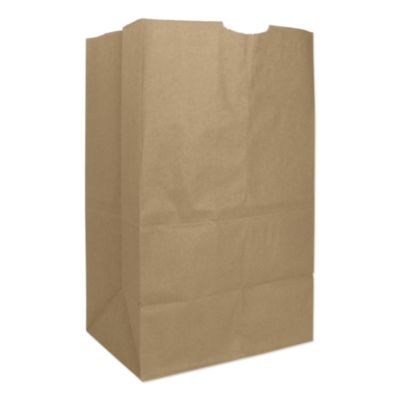 Ross & Wallace Paper Products Grocery Paper Bags, 20# Squat Size, Extra-Heavy-Duty, 60# Basis Weight, 8.13" x 5.88" x 12.5", Kraft, 500/Bundle (GX2060S)