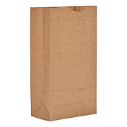Ross & Wallace Paper Products Grocery Paper Bags, 10# Size, 35# Basis Weight, 7" x 4.38" x 13.75", Kraft, 2,000/Bundle (GK10)