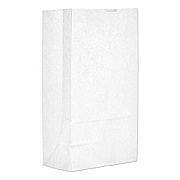 Ross & Wallace Paper Products Grocery Paper Bags, 12# Size, 40# Basis Weight, 7" x 4.38" x 13.75", White, 500/Bundle (GW12500)