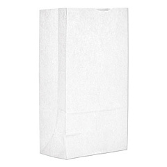 Ross & Wallace Paper Products Grocery Paper Bags, 12# Size, 40# Basis Weight, 7" x 4.38" x 13.75", White, 500/Bundle (GW12500)