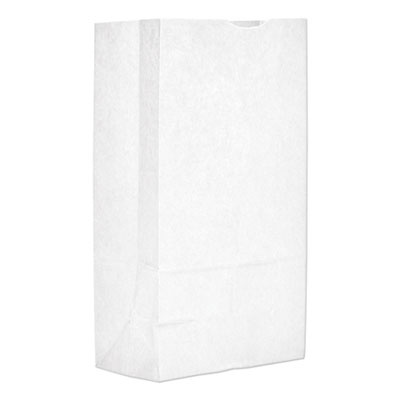 Ross & Wallace Paper Products Grocery Paper Bags, 12# Size, 40# Basis Weight, 7" x 4.38" x 13.75", White, 500/Bundle (GW12500)