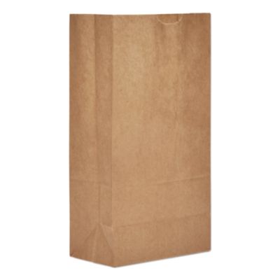 Ross & Wallace Paper Products Grocery Paper Bags, 5# Size, Extra-Heavy-Duty, 50# Basis Weight, 5.25" x 3.38" x 10.94", Kraft, 500/Bundle (GX5500)