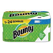 Bounty SELECT-A-SIZE PAPER TOWELS, 2-PLY, WHITE, 5.9 X 11, 110 SHEETS/ROLL, 12 ROLLS/CARTON (76209)