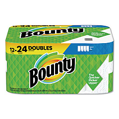 Bounty SELECT-A-SIZE PAPER TOWELS, 2-PLY, WHITE, 5.9 X 11, 110 SHEETS/ROLL, 12 ROLLS/CARTON (76209)