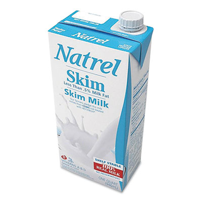 Natrel MILK, SKIM, 32 OZ RESEALABLE TETRA BOTTLE, 12/CARTON (169786)