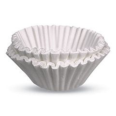 BUNN COMMERCIAL COFFEE FILTERS, GOURMET C FUNNEL, 8-CUP, WHITE, 500/PACK, 2 PACKS/CARTON (24374717)