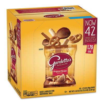 Gardettos CLUB MIX, ZESTY ORIGINAL, 1.75 OZ PACKET, 42/CARTON (24340177)