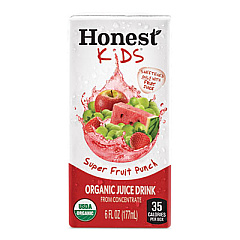 Honest Kids ORGANIC JUICE DRINK, SUPER FRUIT PUNCH, 6 OZ, 40/CARTON (24309526)