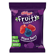 Kellogg's FRUITY SNACKS, MIXED BERRY, 2.5 OZ PACKET, 48/CARTON (648574)