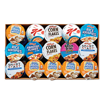 Kellogg's BREAKFAST CEREAL - SINGLE SERVE, CLASSIC ASSORTMENT, 2.1 OZ CUP, 60/CARTON (2757054)