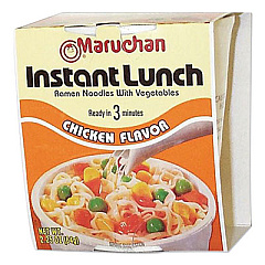 Maruchan Instant Lunch, Chicken, 2.25 oz Cups, 12/Carton (00121)