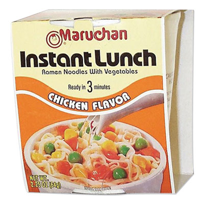 Maruchan Instant Lunch, Chicken, 2.25 oz Cups, 12/Carton (MAR00121)