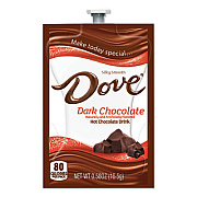 Dove Dark Hot Chocolate, 0.58 oz FreshPack, 72/Carton (00173)