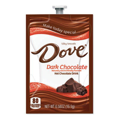 Dove Dark Hot Chocolate, 0.58 oz FreshPack, 72/Carton (00173)