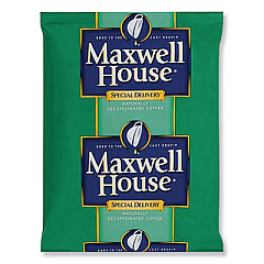 Maxwell House COFFEE, SPECIAL DELIVERY DECAF FILTER PACKS COFFEE, MEDIUM ROAST, 42/CARTON (420123)