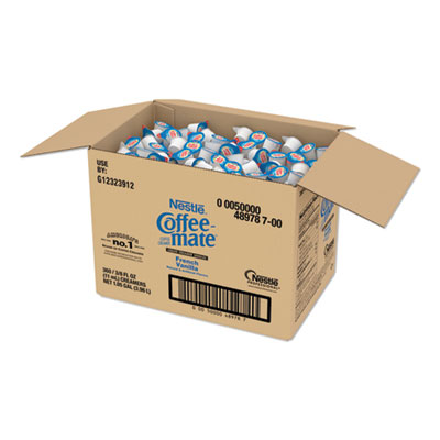Coffee mate LIQUID COFFEE CREAMER, FRENCH VANILLA, 0.38 OZ MINI CUPS, 360 CUPS/CARTON (24360009)