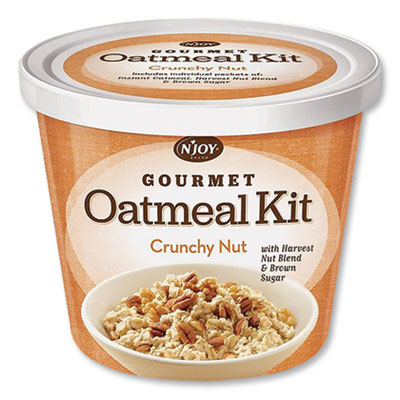 N'Joy GOURMET OATMEAL KIT, CRUNCHY NUT, 2.33 OZ CUP, 8/CARTON (324051)