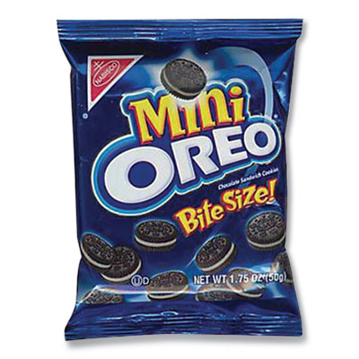 Nabisco OREO MINIS - SINGLE SERVE, 1.75 OZ PACKETS, 60/CARTON (503244)