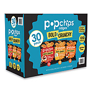 popchips Potato Chips, Ridges Assortment, 0.7 to 0.8 oz Pouch, 30/Carton (SMC94000)