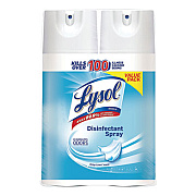 LYSOL Brand Disinfectant Spray, Crisp Linen, 12.5 oz Aerosol Spray, 2/Pack, 6 Pack/Carton (89946)
