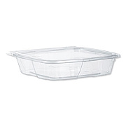 Dart ClearPac SafeSeal Tamper-Resistant/Evident Containers, Flat Lid, 35 oz, Clear, Plastic, 100/Bag, 2 Bags/Carton (CH35DEF)