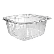 Dart ClearPac SafeSeal Tamper-Resistant/Evident Containers, Flat Lid, 64 oz, Clear, Plastic, 100/Bag, 2 Bags/Carton (CH64DEF)