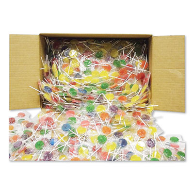 F.B. Washburn Candy Lollipops, Assorted Flavors, 0.21 oz, 1,440/Carton (3175S)
