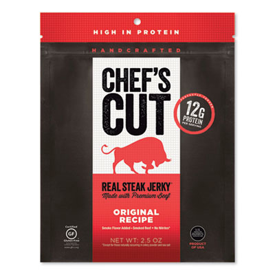 Chef's Cut REAL STEAK JERKY, ORIGINAL RECIPE, 2.5 OZ BAG (2614070)