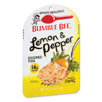 Bumble Bee READY TO ENJOY SEASONED TUNA, LEMON AND PEPPER, 2.5 OZ POUCH, 12/CARTON (24324249)
