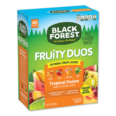 Black Forest FRUITY DUOS FRUIT FLAVORED SNACK, TROPICICAL FUSION, 32 OZ, 40/BOX (24337025)