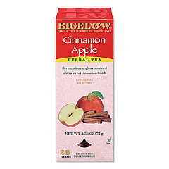 Bigelow APPLE CINNAMON HERBAL TEA, 0.09 TEA BAG, 28/BOX (635867)