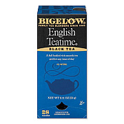 Bigelow ENGLISH TEATIME BLACK TEA, 0.08 OZ TEA BAG, 28/BOX (913720)